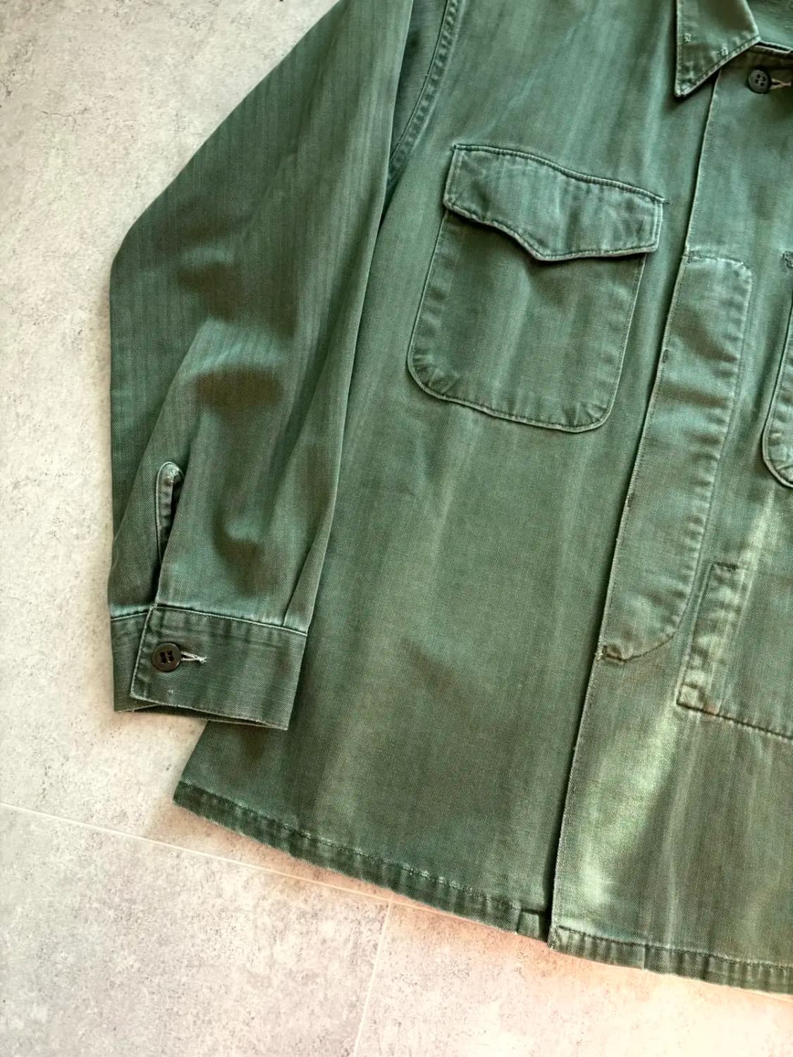 50's USMC P-53 HBT 유틸리티 셔츠 100 상품이미지4