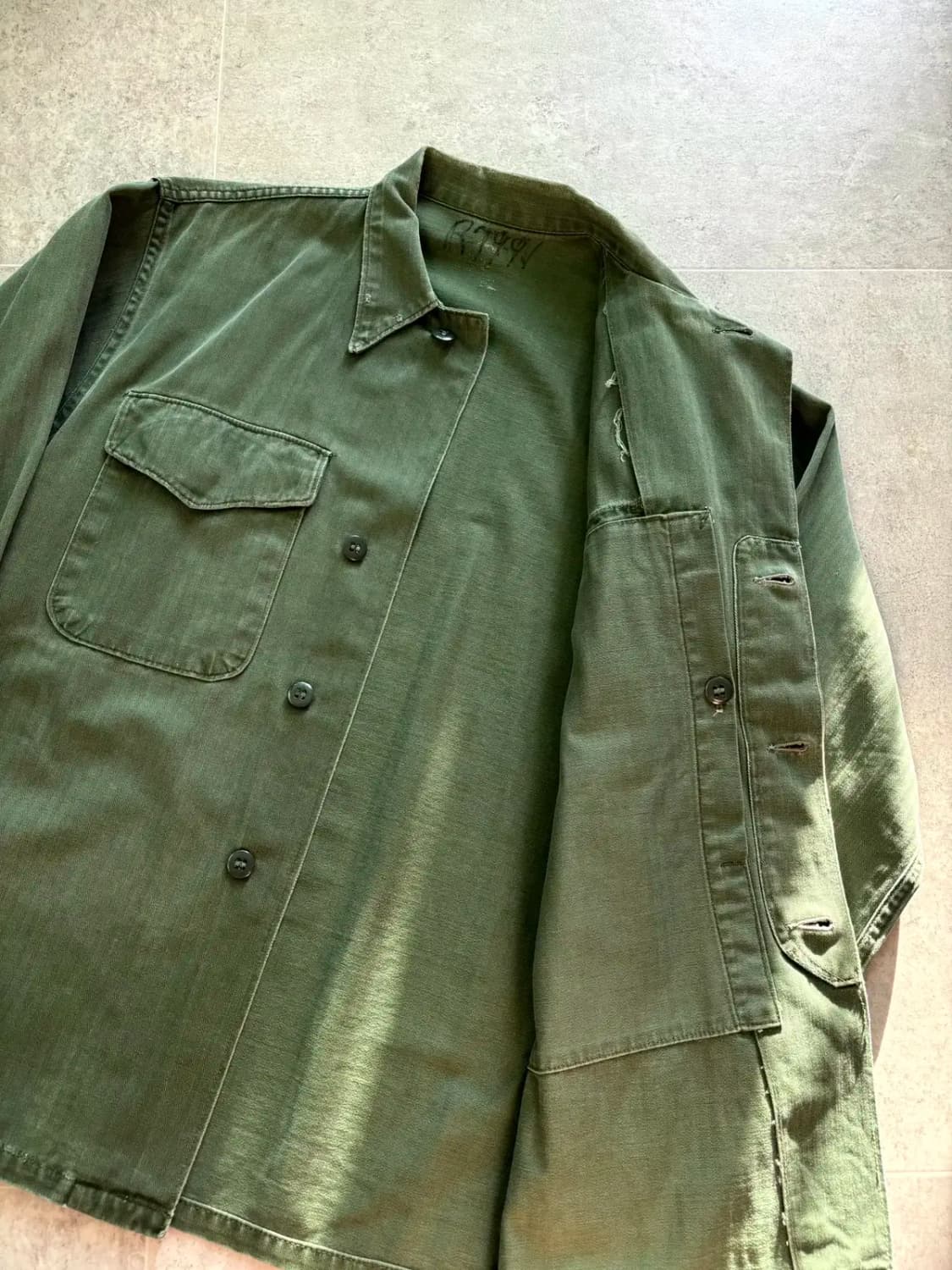 50's USMC P-53 HBT 유틸리티 셔츠 100 상품이미지6