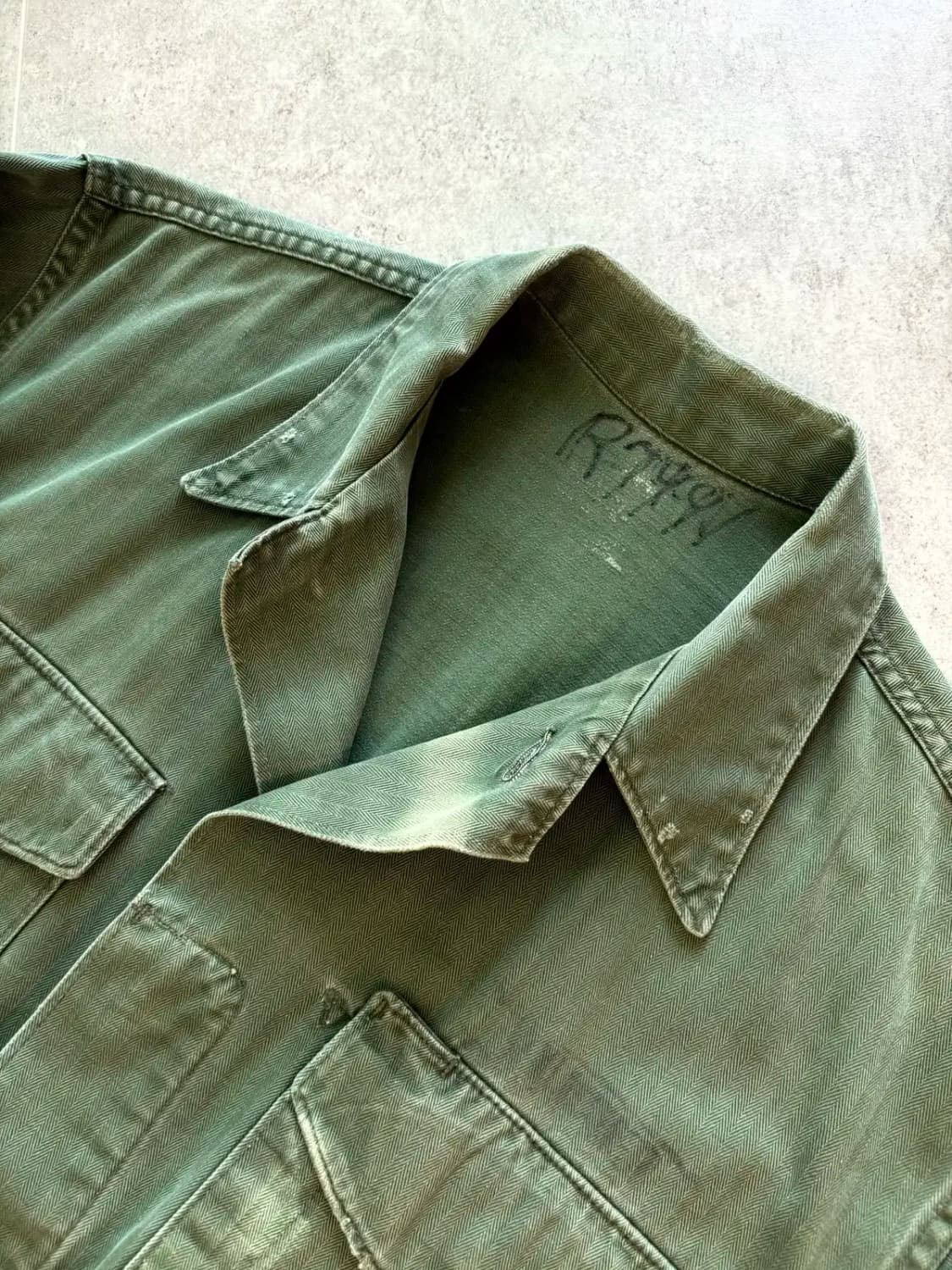 50's USMC P-53 HBT 유틸리티 셔츠 100 상품이미지7