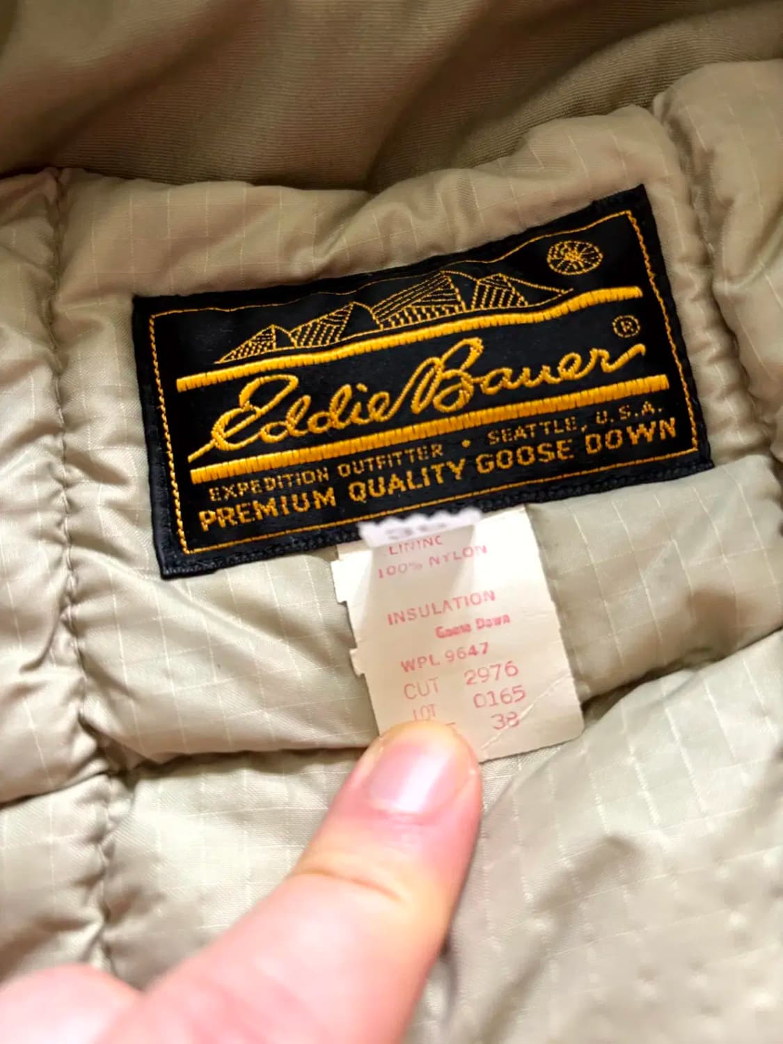 70's 에디바우어 구스다운 카 코트 38(100~103) 데드스탁 상품이미지10