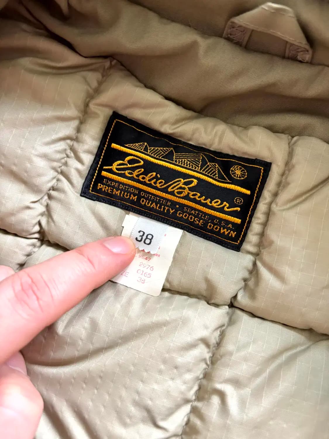 70's 에디바우어 구스다운 카 코트 38(100~103) 데드스탁 상품이미지9