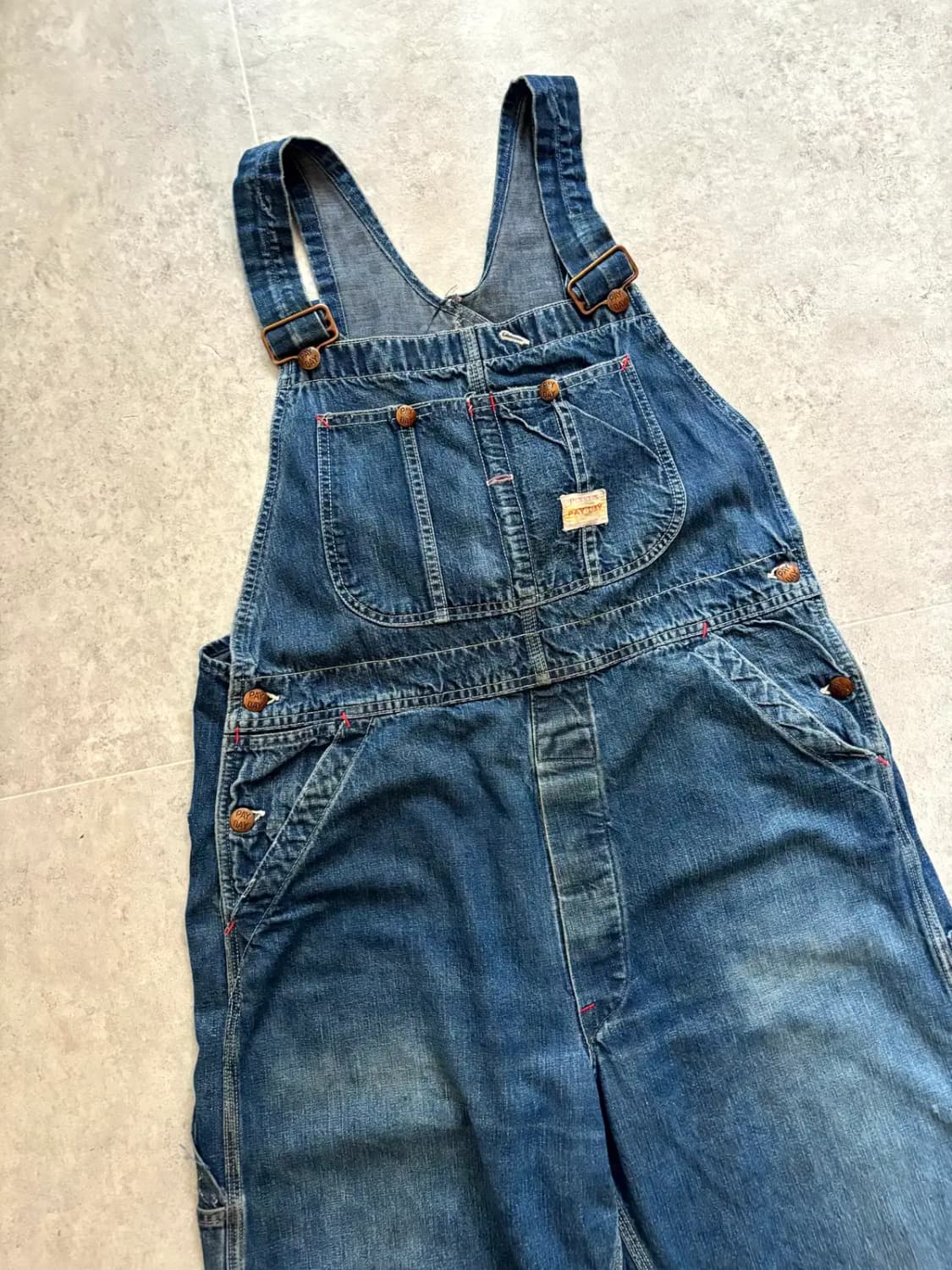 50~60's Penney's PAY-DAY 데님 오버롤 ~36" 상품이미지3