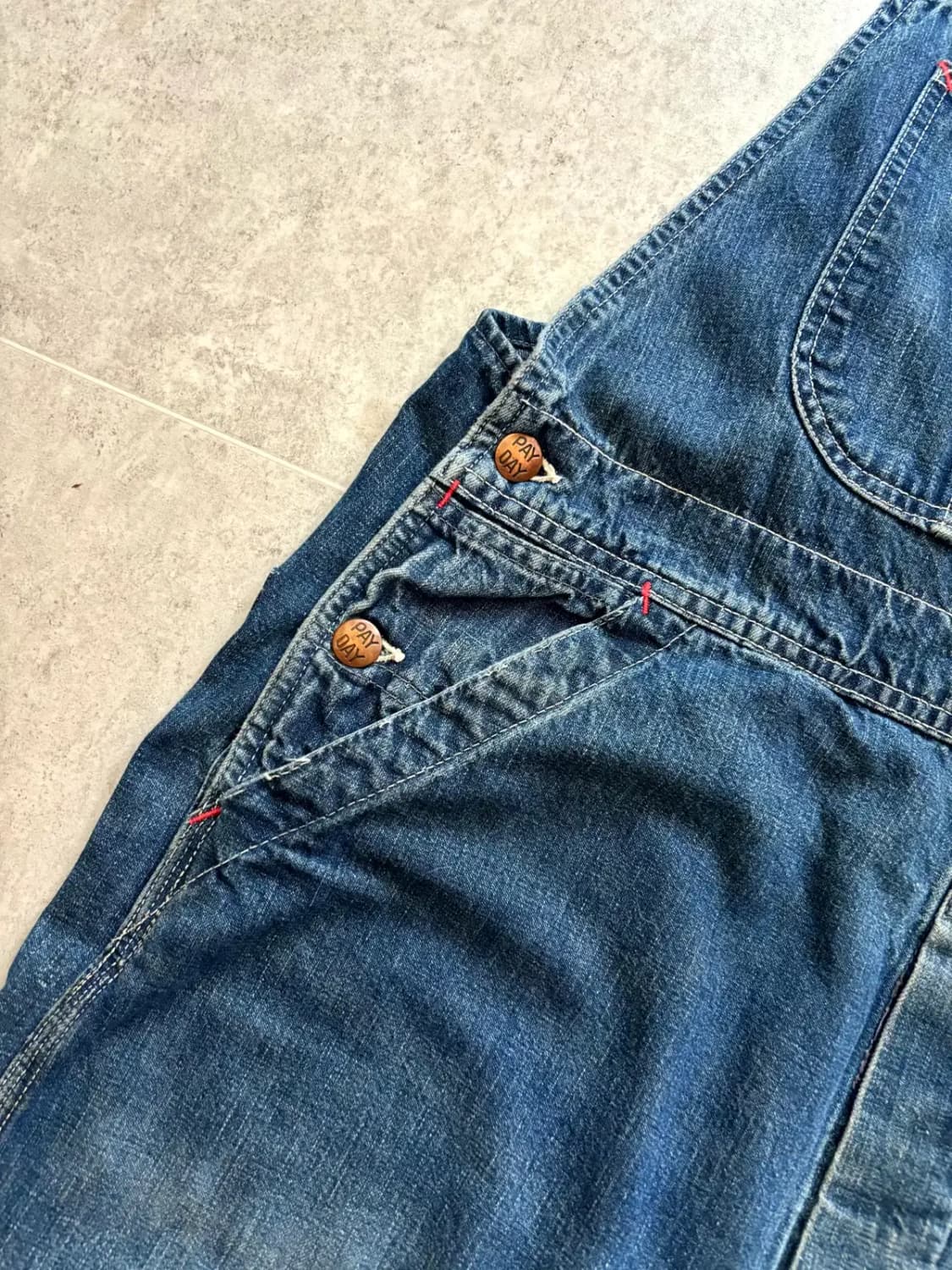 50~60's Penney's PAY-DAY 데님 오버롤 ~36" 상품이미지6