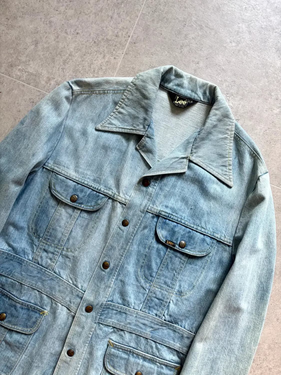 70's Lee 데님 사파리 자켓 L(100~103) 상품이미지2