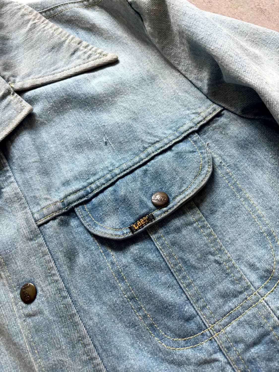 70's Lee 데님 사파리 자켓 L(100~103) 상품이미지3