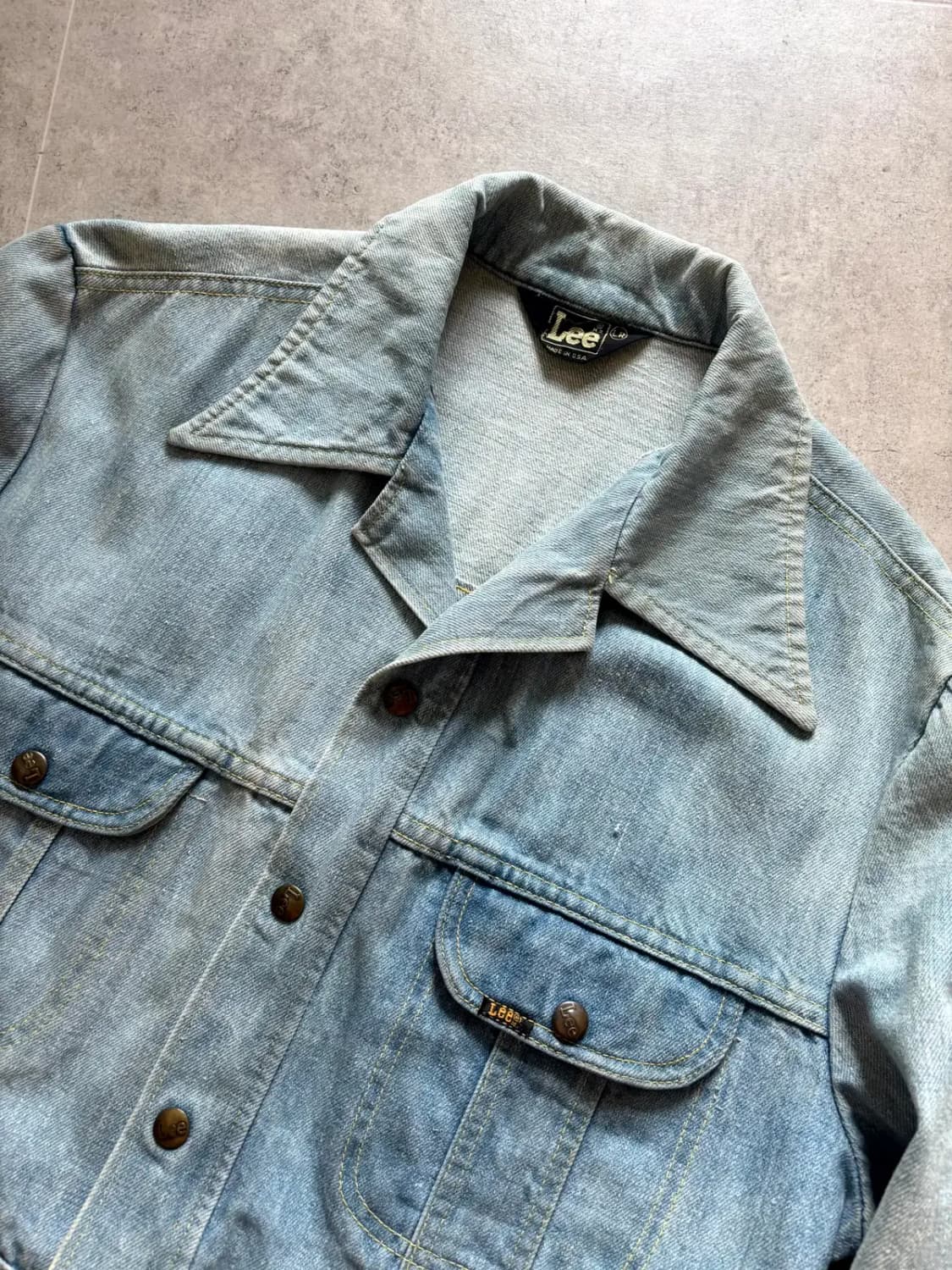70's Lee 데님 사파리 자켓 L(100~103) 상품이미지7