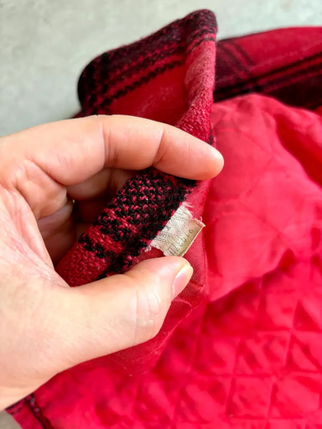 Early 70's Fox Knapp 버팔로 플레이드 울 자켓 42 상품이미지7