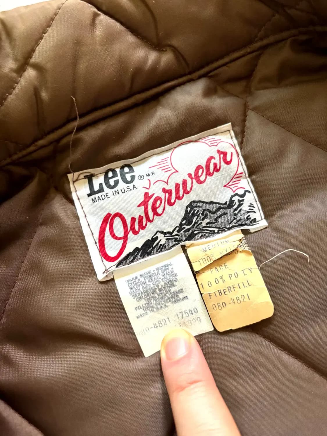 70's Lee Outwear 퀼팅 자켓 M(100~105) 상품이미지8