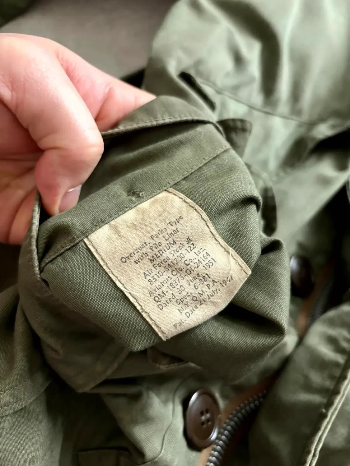 50's USAF M-47 윈터 파카 M(~105) 상품이미지10