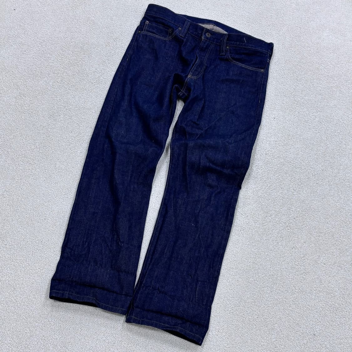 34 빈티지 진청 스트레이트 데님 팬츠 0415E 상품이미지1