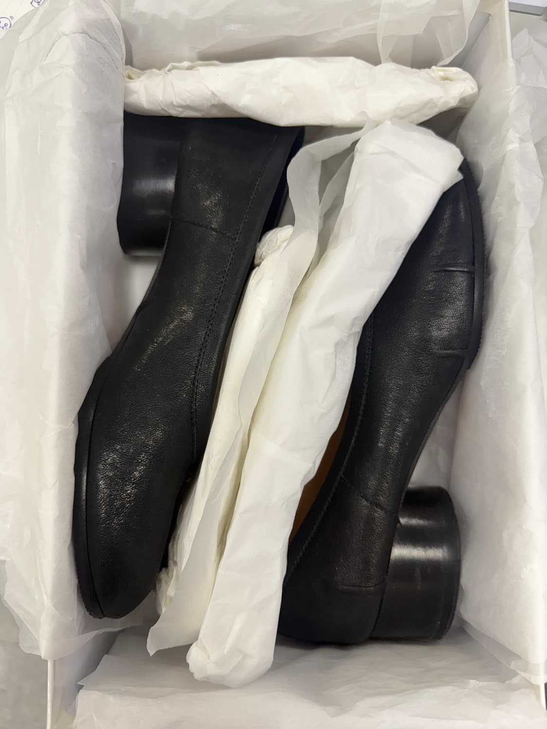 메종 마르지엘라 블랙 펌프스힐 뉴타비 상품이미지2