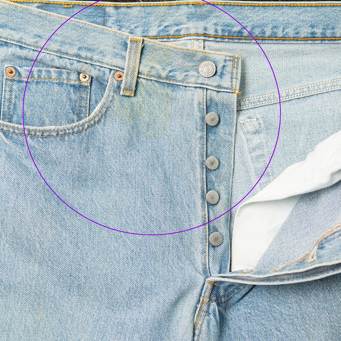 [31] 90s 리바이스 USA 메이드 501 데님팬츠 MB-1388  상품이미지2