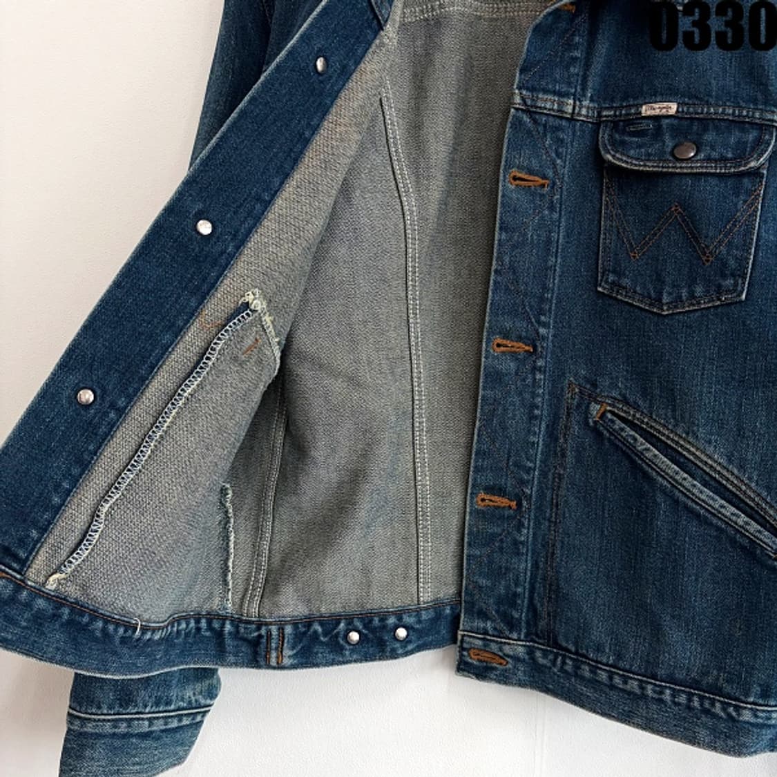 랭글러 Wrangler 124MJ 웨스턴 데님 자켓 L 0330 상품이미지5