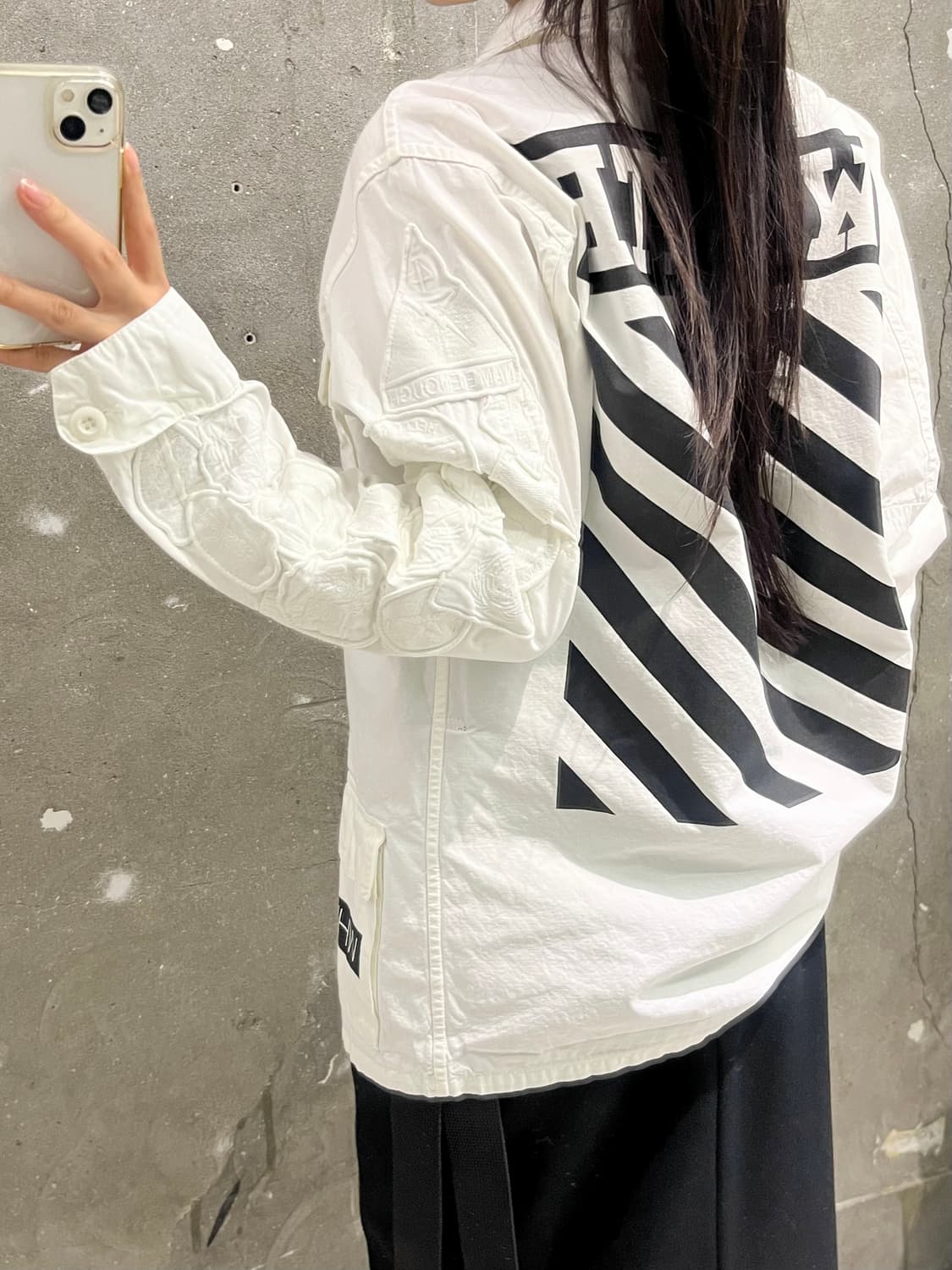 Off white 오프화이트 화이트 패치 DBU 자켓 상품이미지2