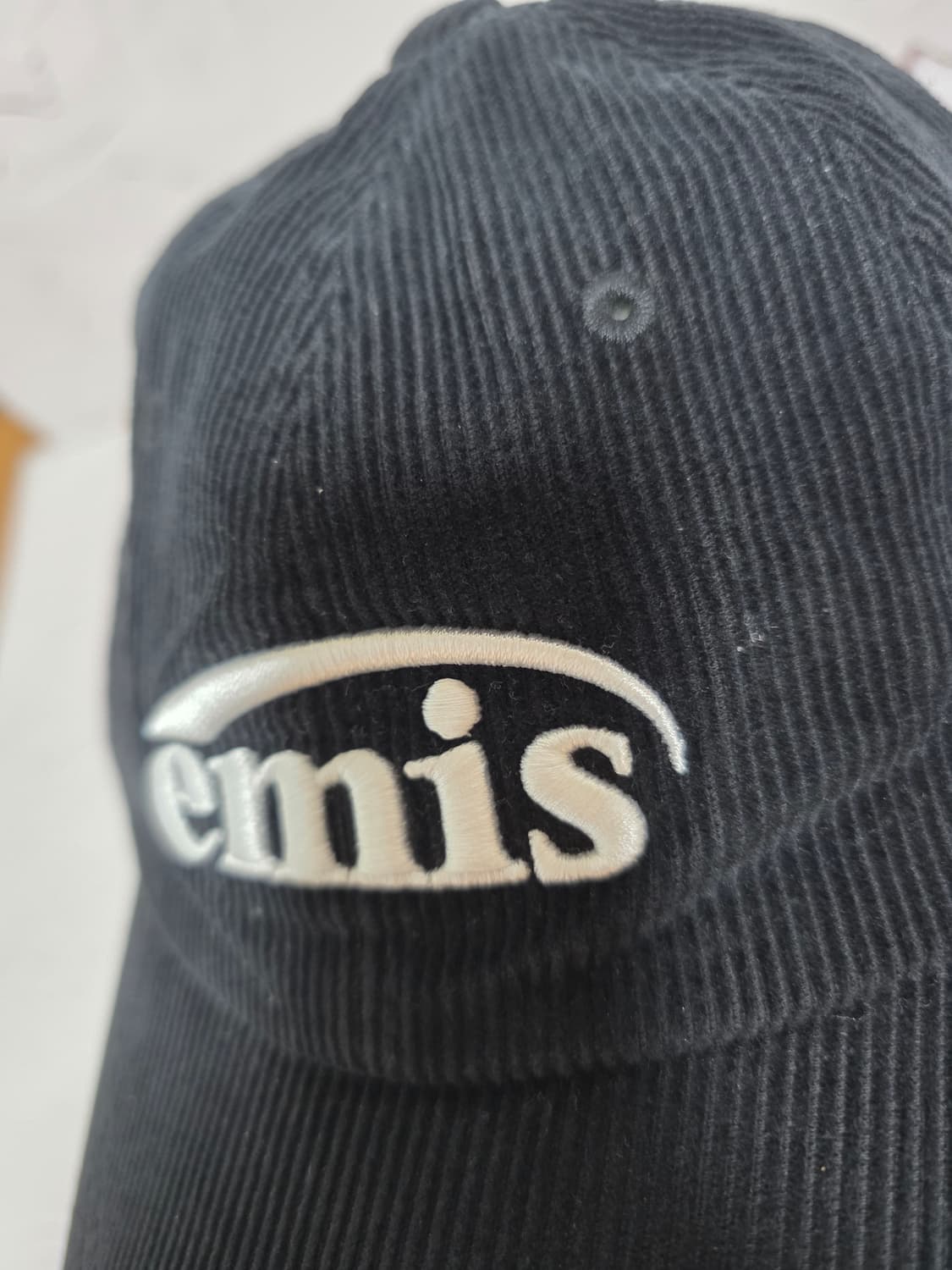 이미스 뉴 로고 코듀로이 블랙 볼캡 상품이미지3