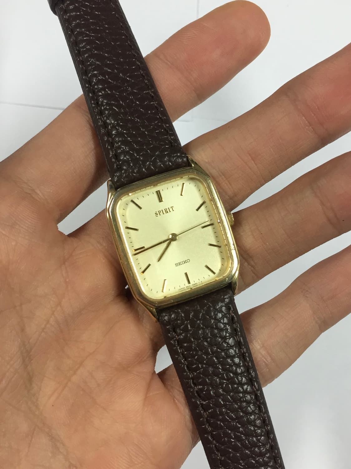 90s seiko spirit square quartz gold 상품이미지5