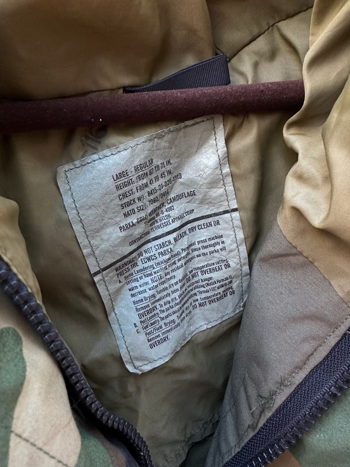 U.S Army ECWCS Woodland Gore-Tex Parka 상품이미지4