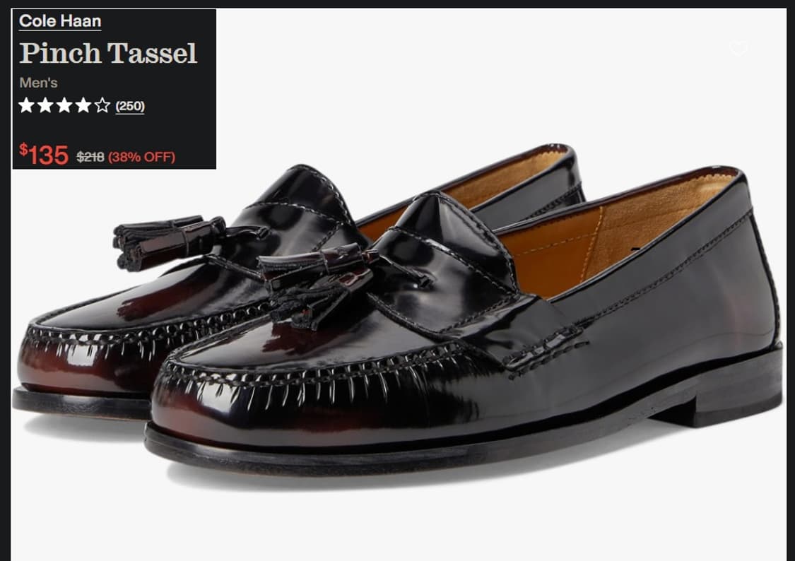 콜한 허드슨 테슬 로퍼 버건디 로퍼 상품이미지10