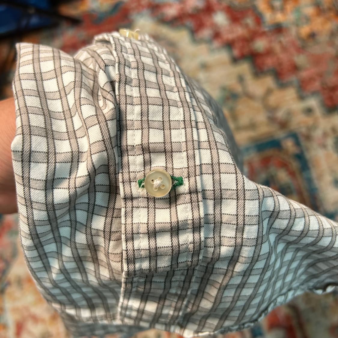 [M] 타미힐피거 80s 2ply라인 체크셔츠 상품이미지5