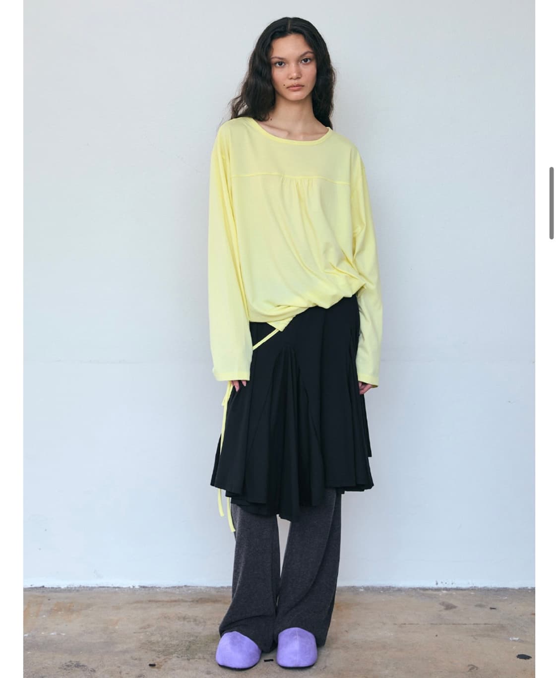 파이시스 flare panel midi skirt 미디 스커트  상품이미지3