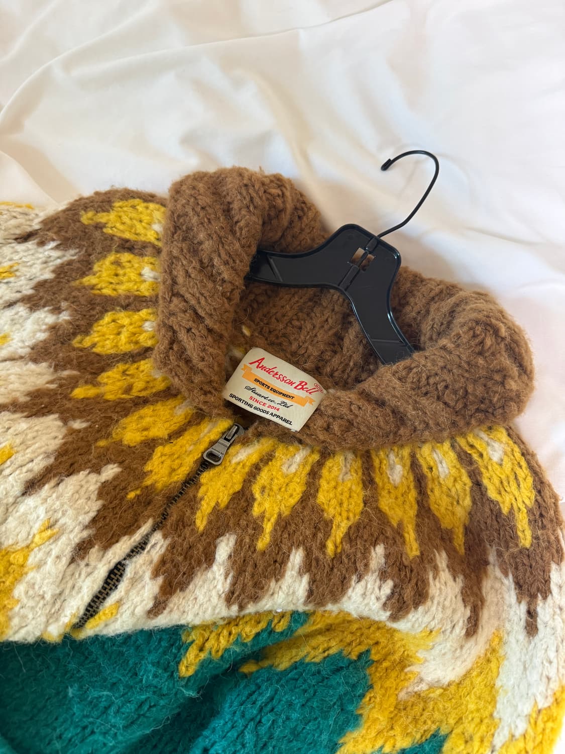 앤더슨벨 노르딕 패턴 울 혼방 집업 가디건 상품이미지4