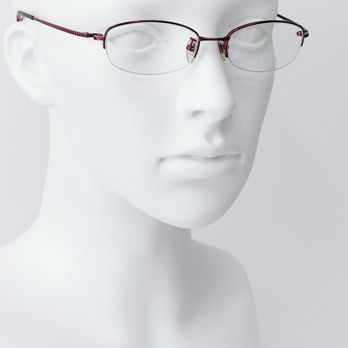 IPPI 레드 반무테 메탈 데드스탁 빈티지안경 상품이미지6
