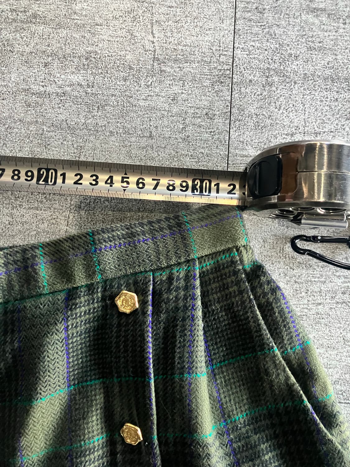 일본빈티지 Merange 하구미모리걸 아메카지 울 금장 버뮤다팬츠 상품이미지2