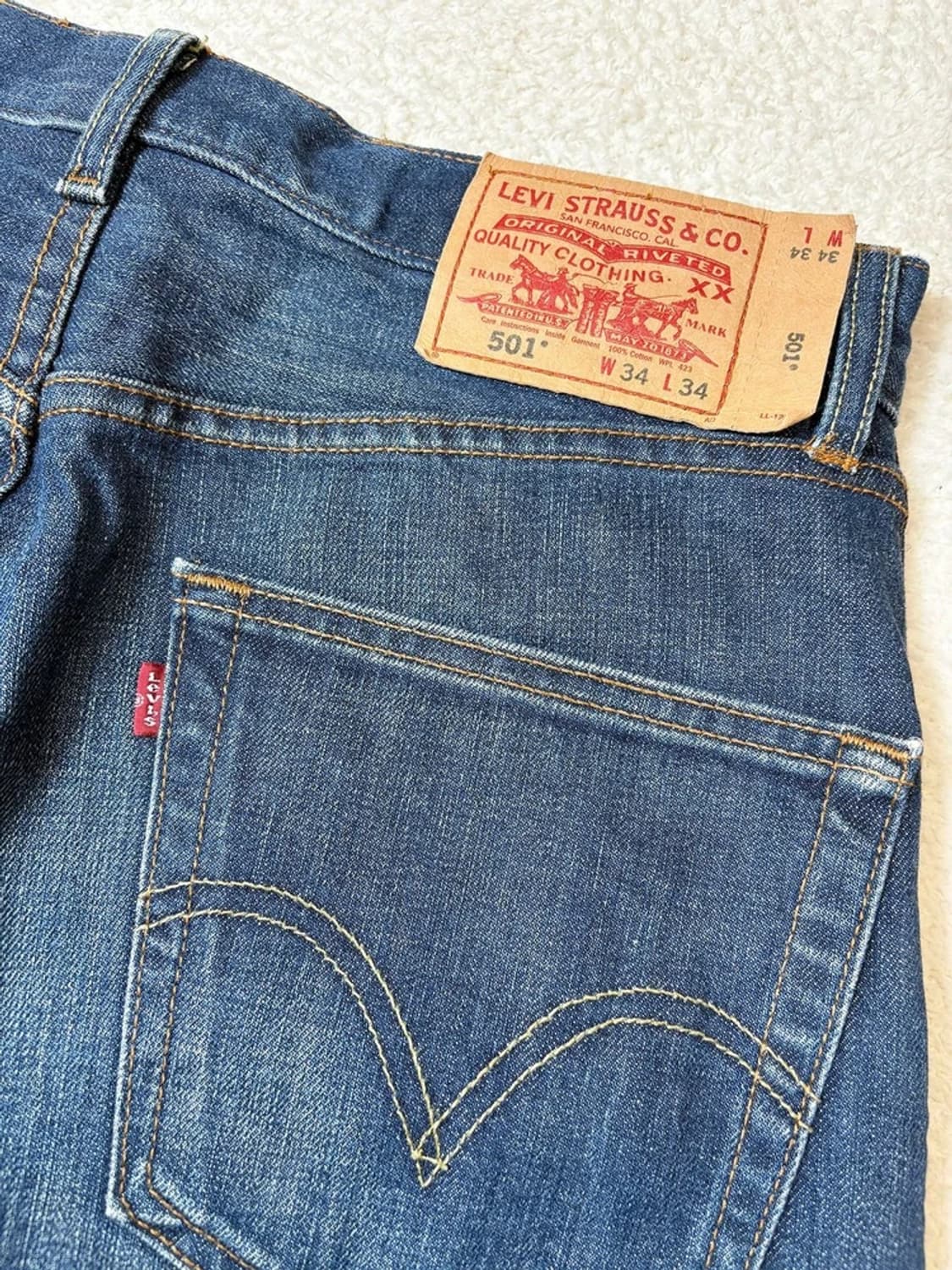 리바이스 00s 501 스트레이트 데님 팬츠 PN6482    상품이미지8
