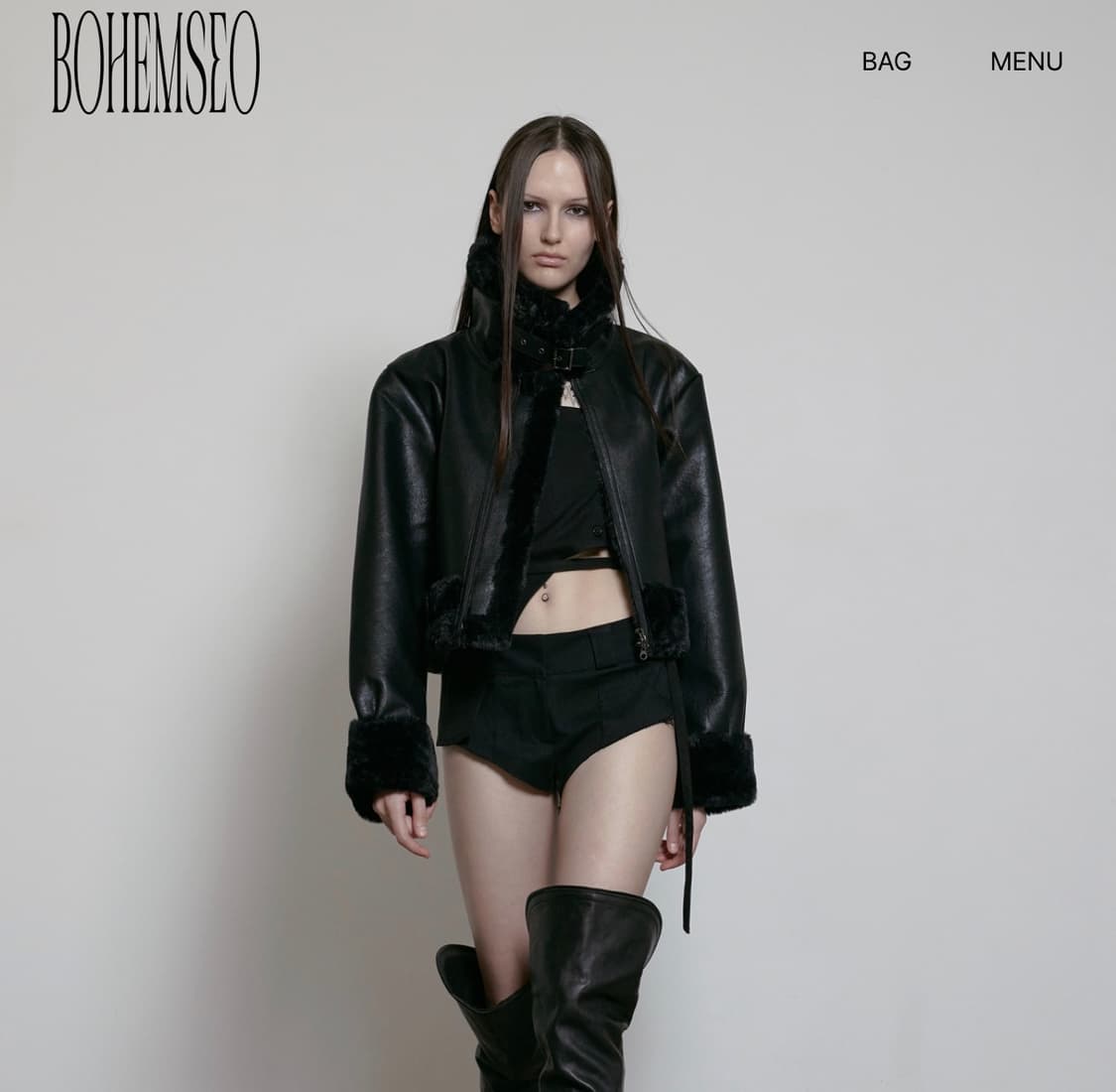 보헴서 무스탕 23fw 상품이미지2
