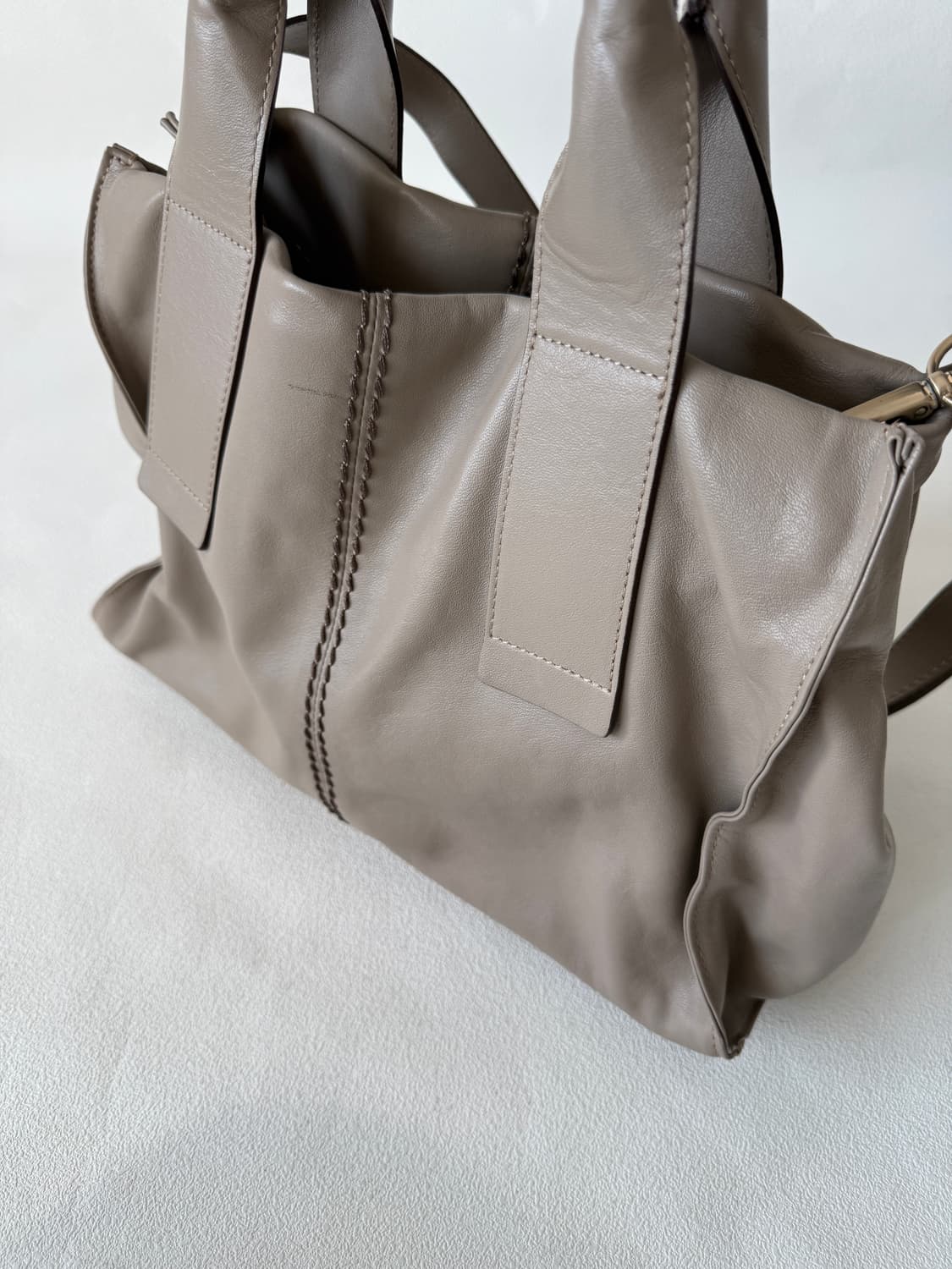 PLINIO VISONA 레더 크로스 토트백(ITALY) 상품이미지3