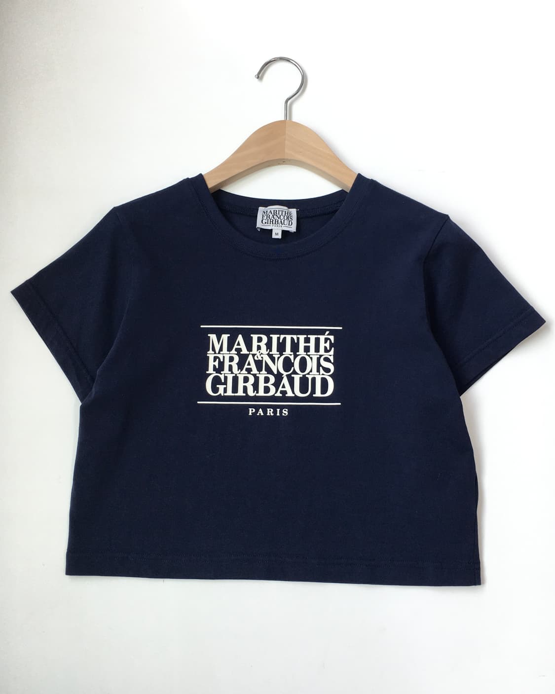 Marithe 마리떼 네이비 크롭 티셔츠 상품이미지3