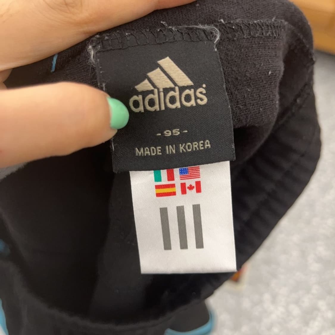 아디다스 빈티지 00's 스카이블루 배색 트랙팬츠 95 C06632 상품이미지5