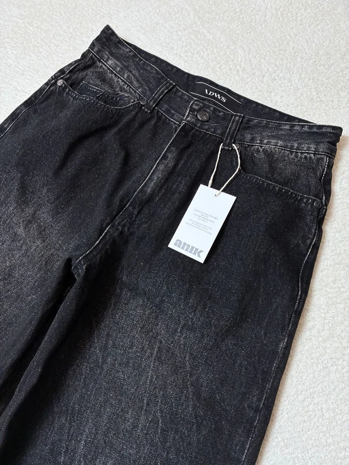 아이돈워너셀 워시드 와이드 데님 팬츠 PN6510    상품이미지2