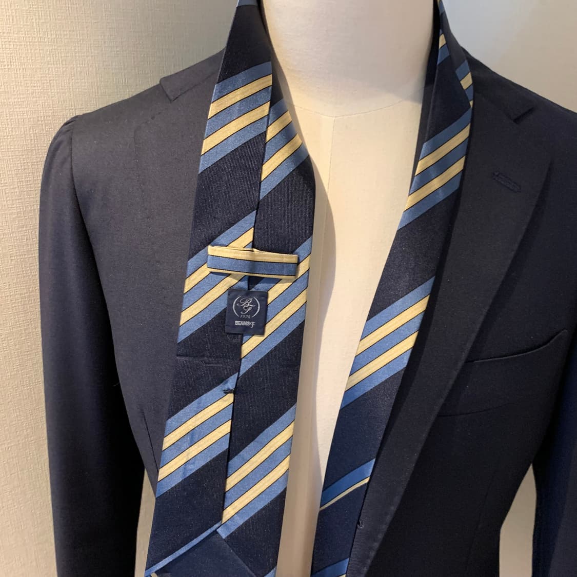 빔즈에프 스트라이프 명품넥타이 100실크 클래식룩 코디 A+등급 상품이미지2