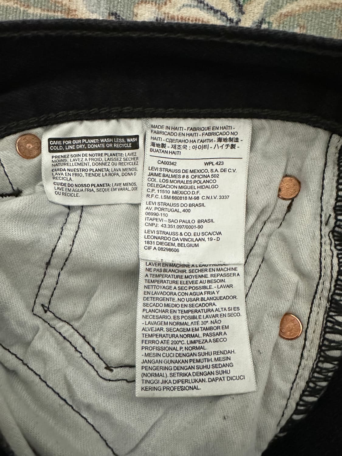 (32)리바이스 501 블랙 상품이미지4