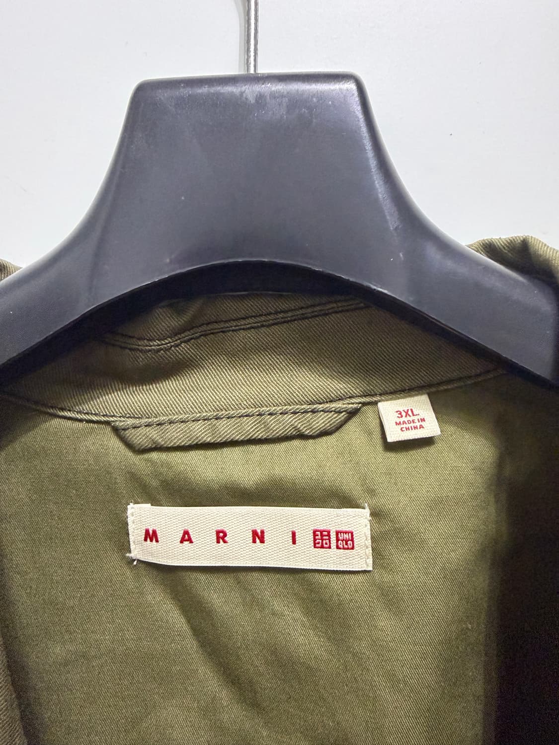 [3XL] 유니클로U 마르니 오버사이즈 유틸리티 자켓 올리브 상품이미지3