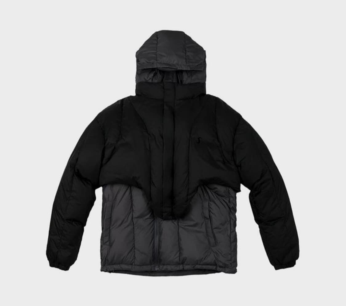 오호스 레이어드 볼레로 다운 재킷 패딩 상품이미지1