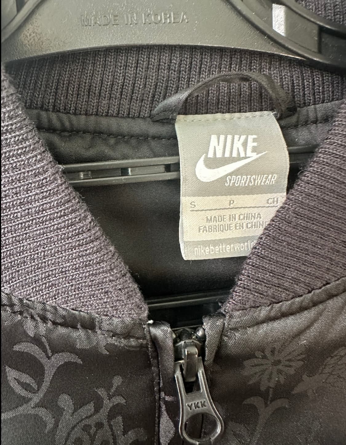 나이키 플로럴 블랙 봄버 자켓 상품이미지9