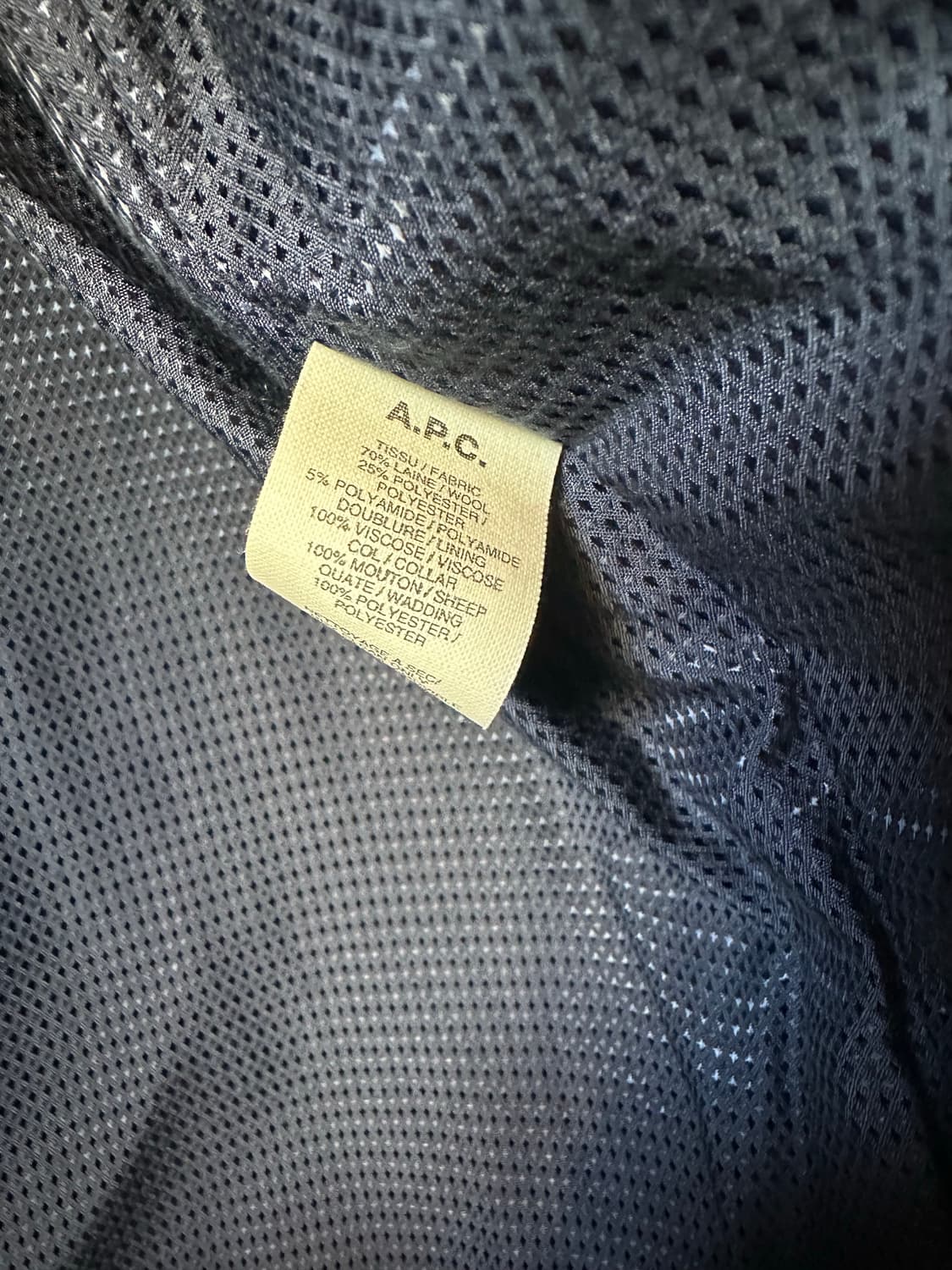 A.P.C. 쉬어링 카라 자켓. 상품이미지6