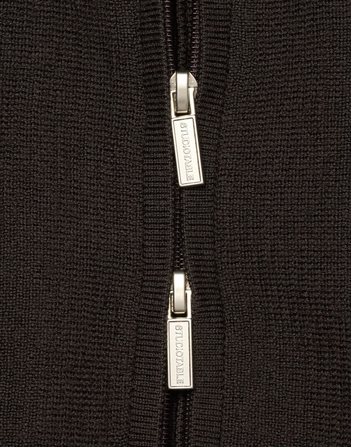 스튜디오테이블 CURVED TWO TONE WOOL ZIP-UP 상품이미지7