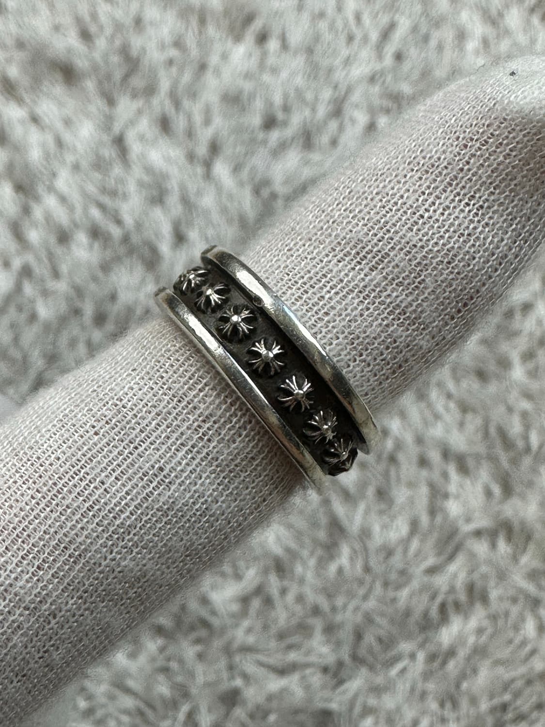 [US 8] 백화점판 정품 크롬하츠 미니플러스링 상품이미지3