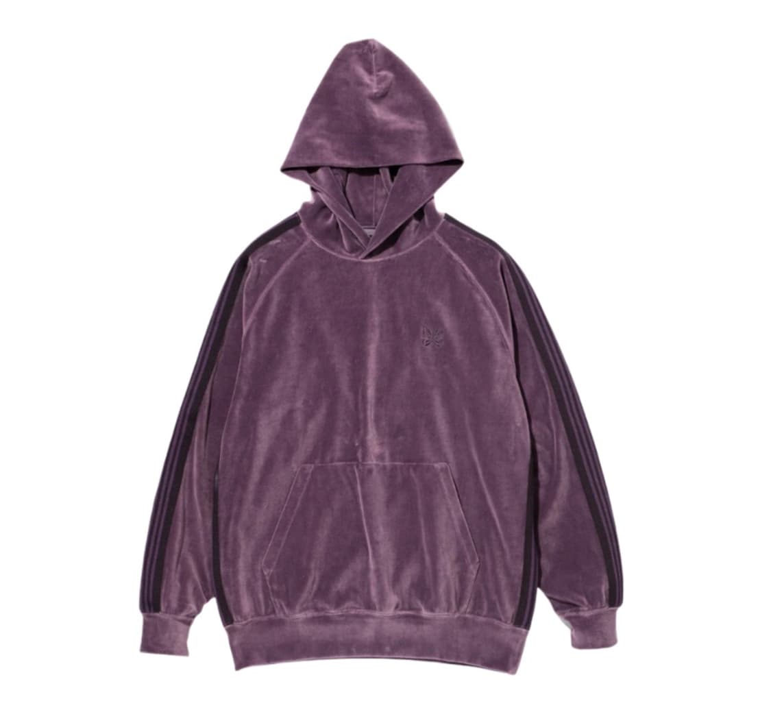 니들스 벨루어 후드티 퍼플 상품이미지1