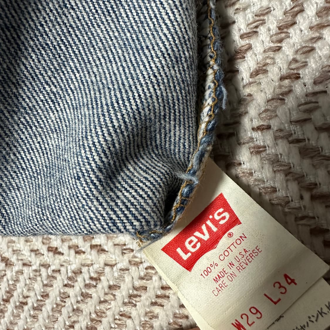 LEVI'S 505 90's usa made denim vintage 상품이미지4