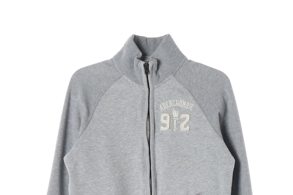 아베크롬비 92 로고 그레이 집업 자켓 XL 상품이미지3