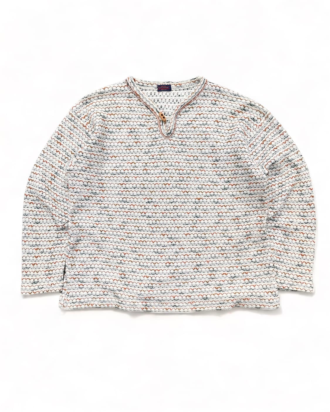 vintage toggle ethnic knit 상품이미지1