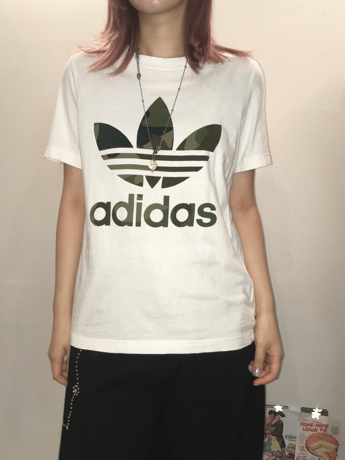 jpn vintage adidas 아디다스 카모 반팔 상품이미지1