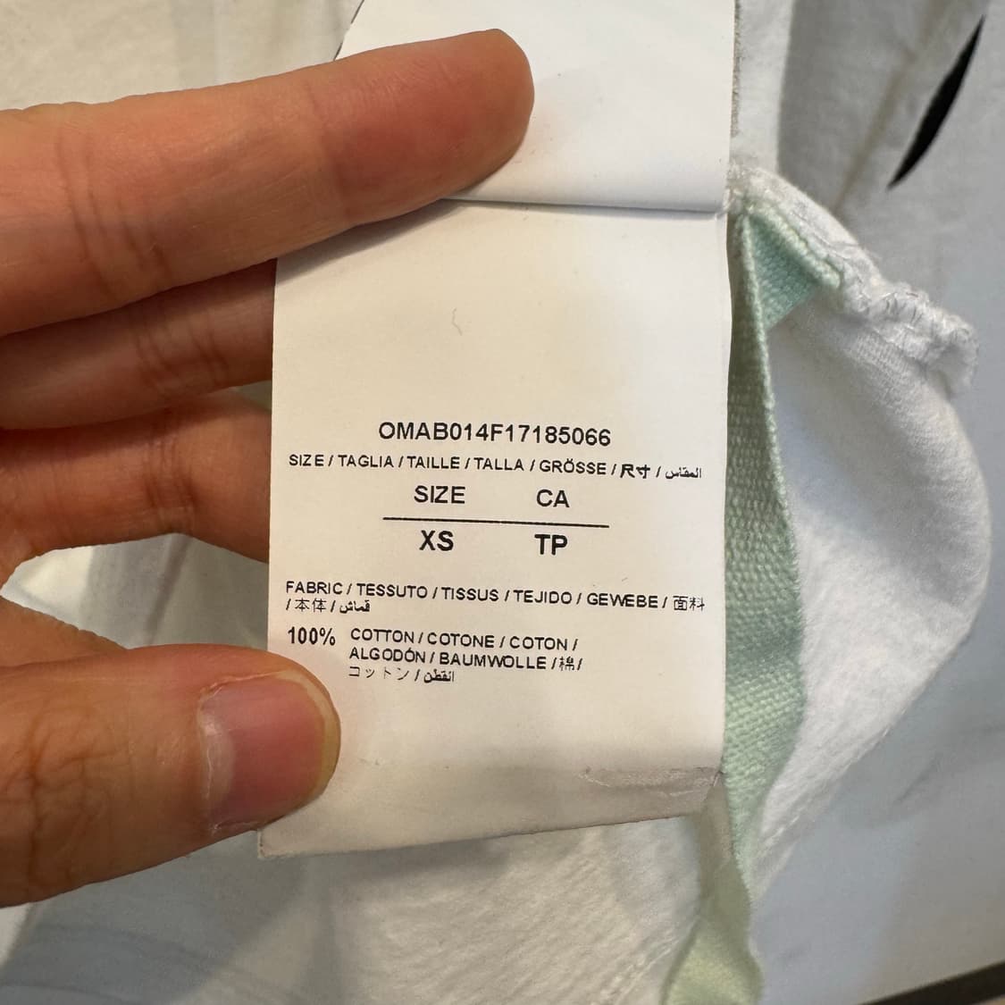 오프화이트 롱슬리브 XS 상품이미지7