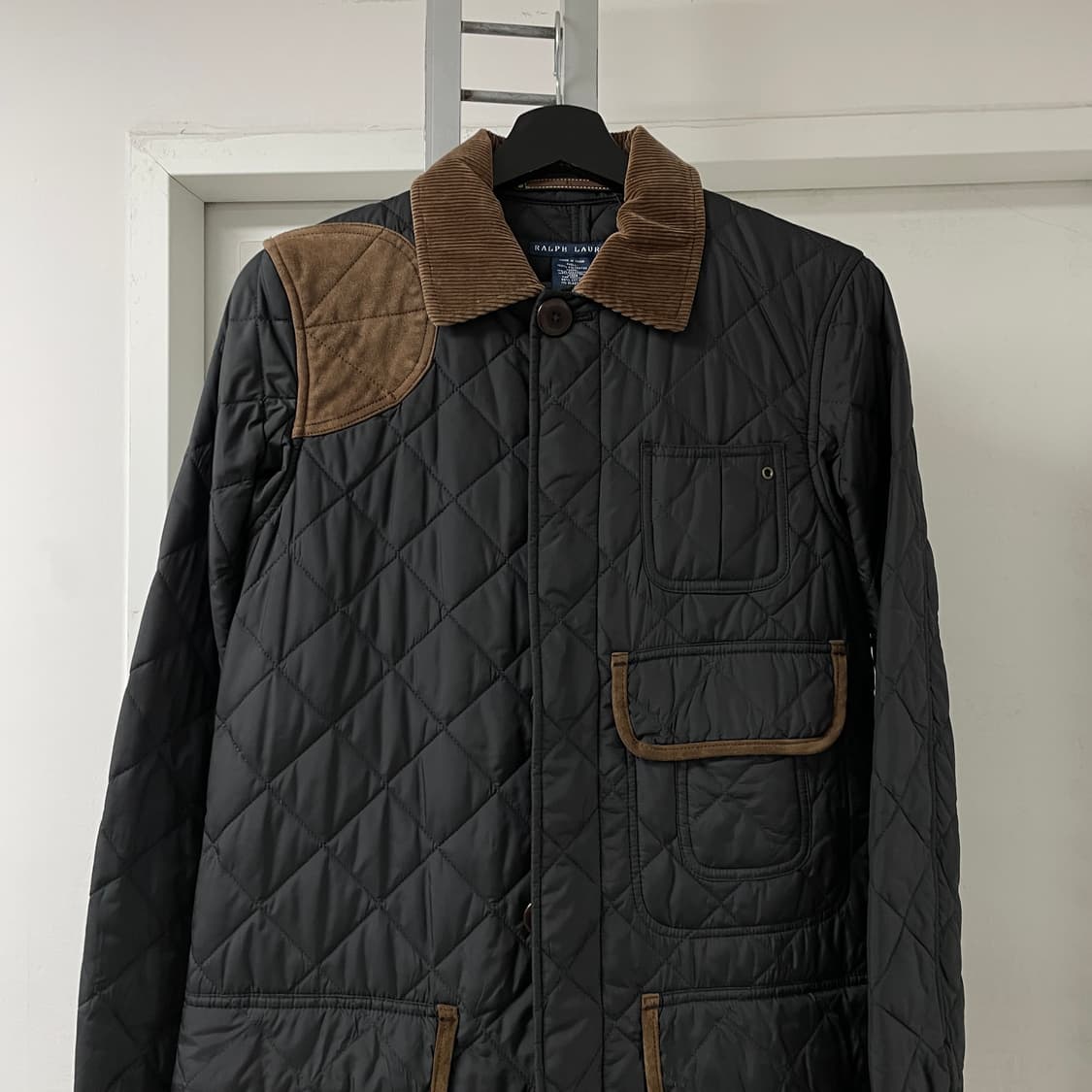 폴로 랄프로렌 블랙 롱 퀄팅 자켓 S(W) 상품이미지2