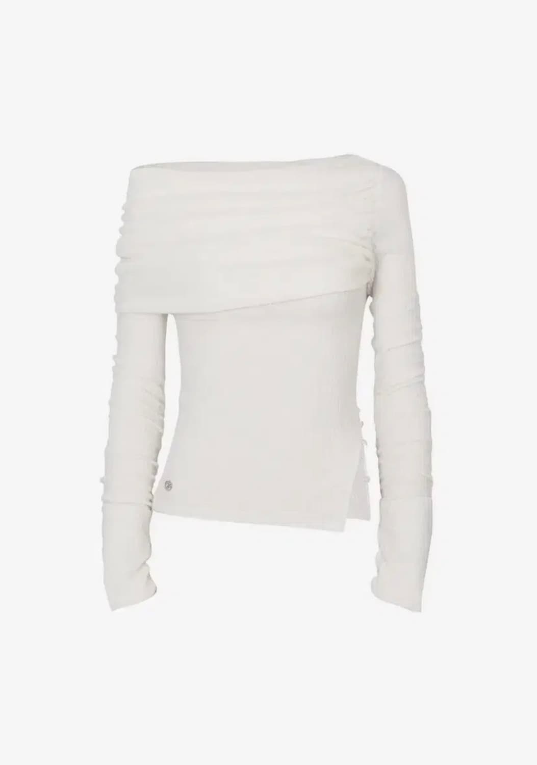 페인오어플레져 제니,사나 착용 오프숄더 탑 화이트 아이보리 M 상품이미지1