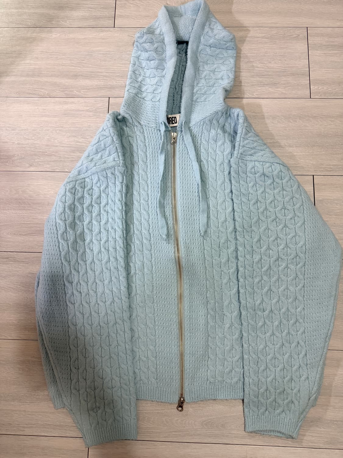 니트 후드집업 상품이미지1